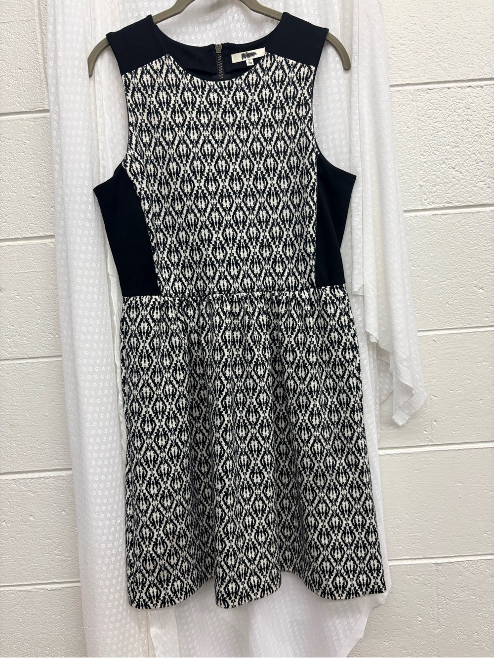 Madewell and J Crew  Patterned Sleeveless Fit-and-Flare Dress